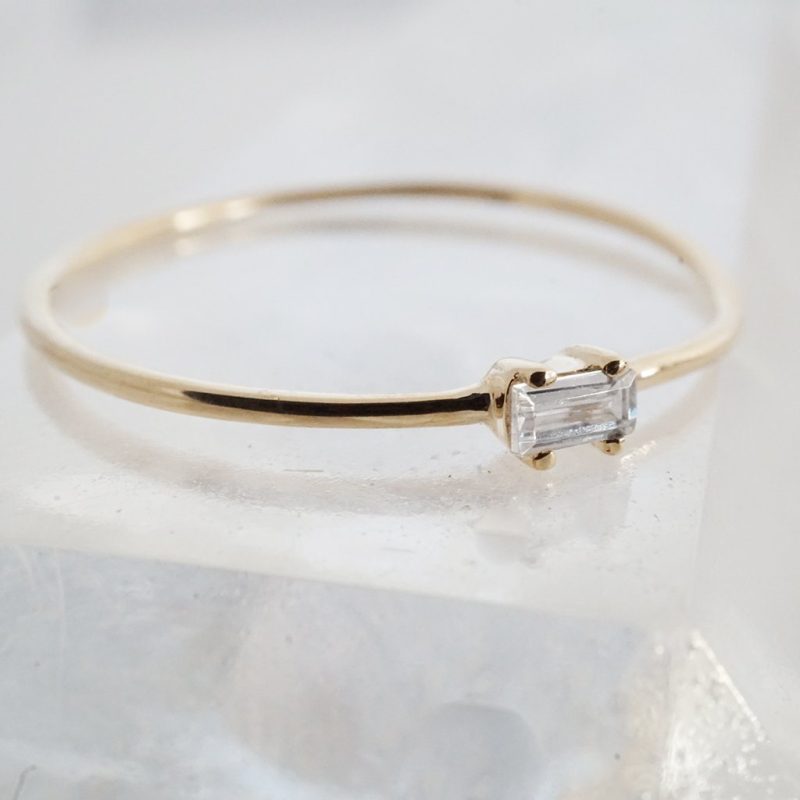 baguette ring 14k gold 7