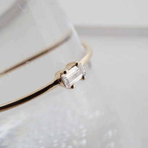 baguette ring 14k gold 8