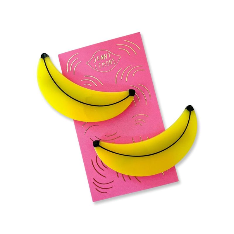 banana hair clip set accessories jenny lemons 909288