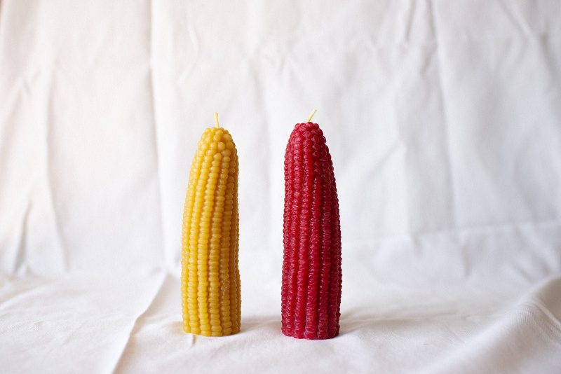 beeswax corn candle 456305