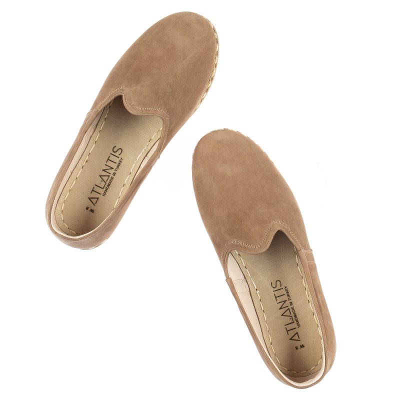 beige color turkish slip ons for women and men