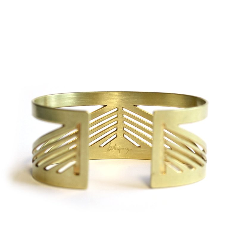 betsy iya Tilikum Crossing Cuff bracelet back