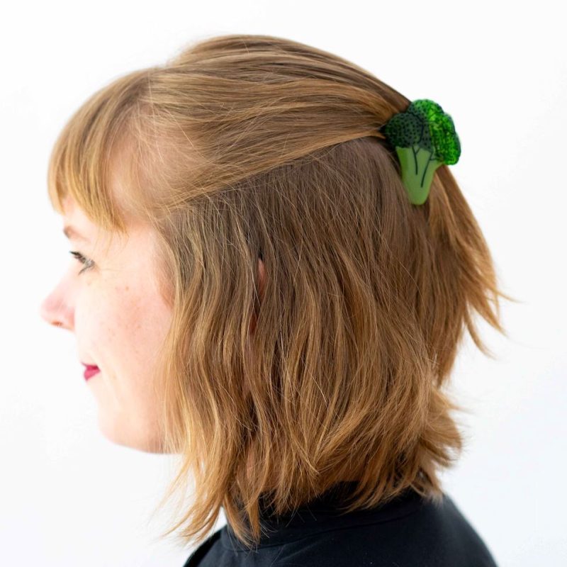 broccoli hair claw accessories jenny lemons 681139