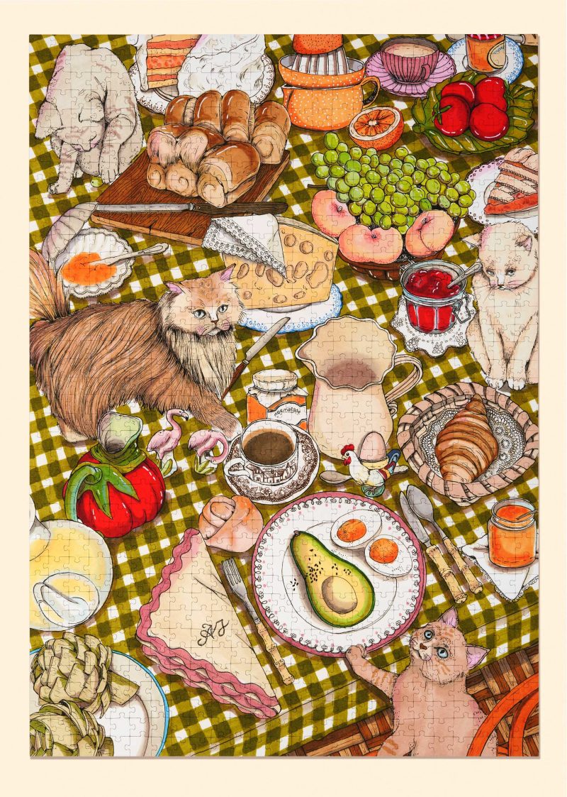 brunch and cats puzzle by ana jaren 385071