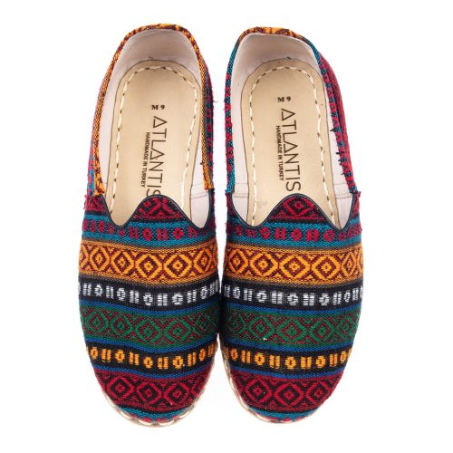 burgundy kilim loafer