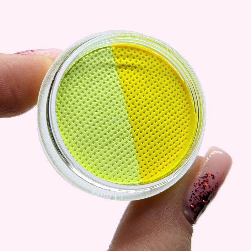 cake eyeliner yellow pink