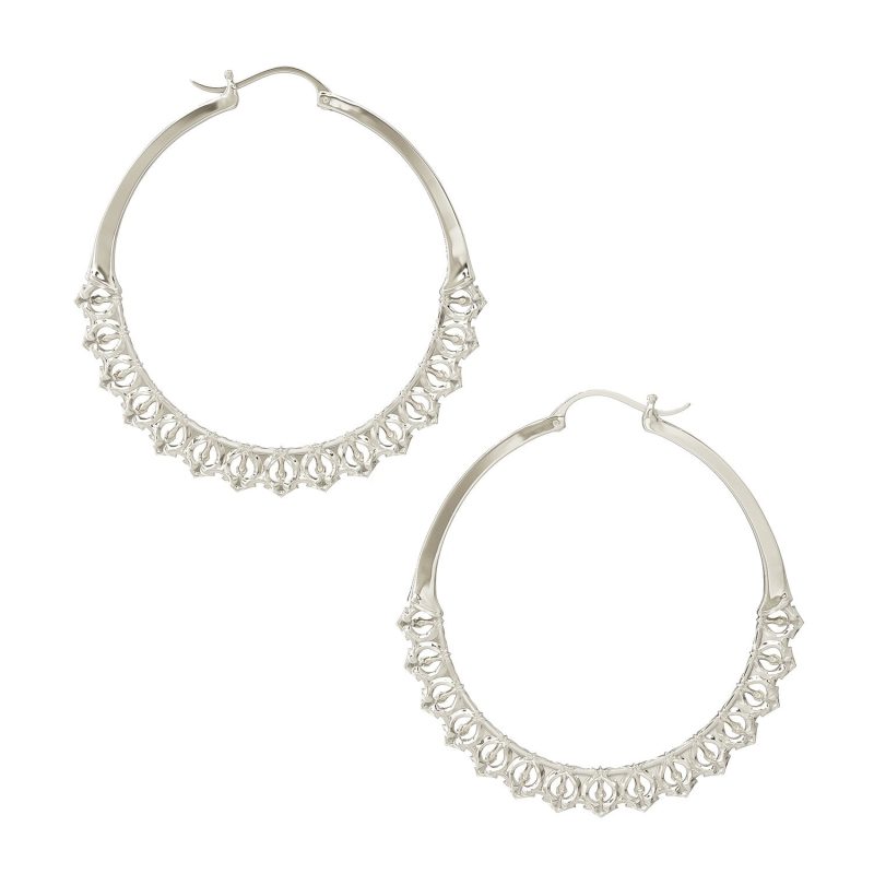 calla hoops silver large 779273