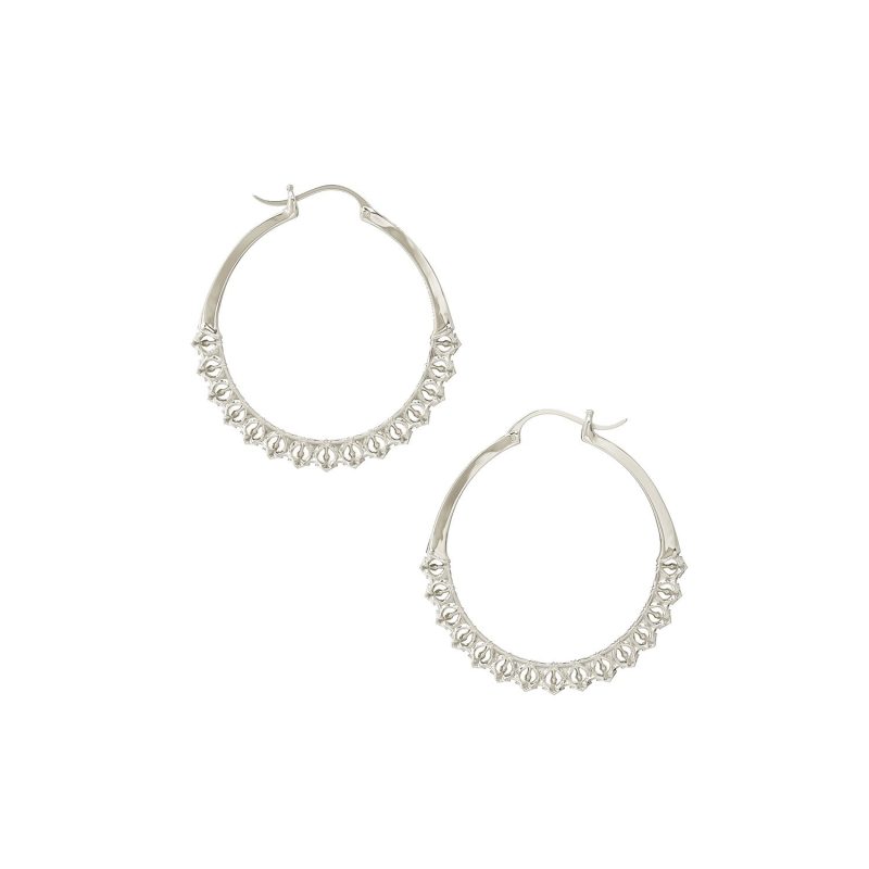 calla hoops silver small 183805