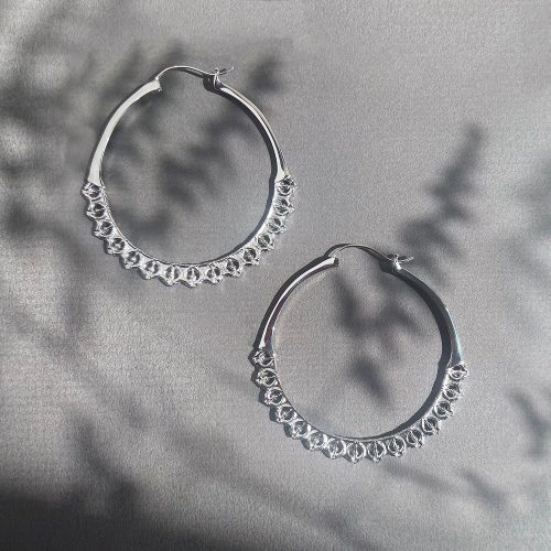 calla silver hoop medium 437697