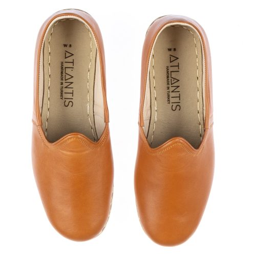 camel brown sabah slip ons