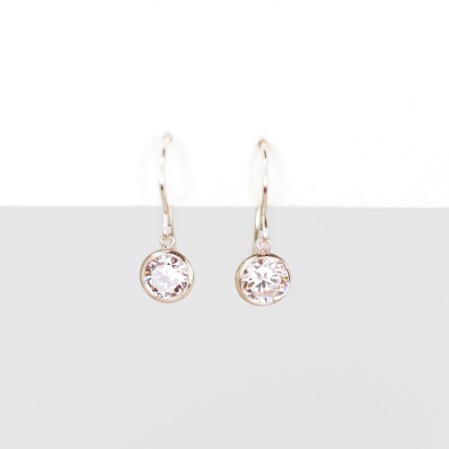 collete solitaire drop earrings sterling 2