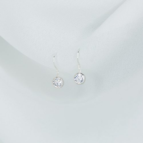 collete solitaire drop earrings sterling 3