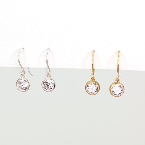 collete solitaire drop earrings 1