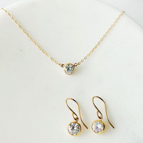 collette solitaire jewelry set 14kgf fl copy