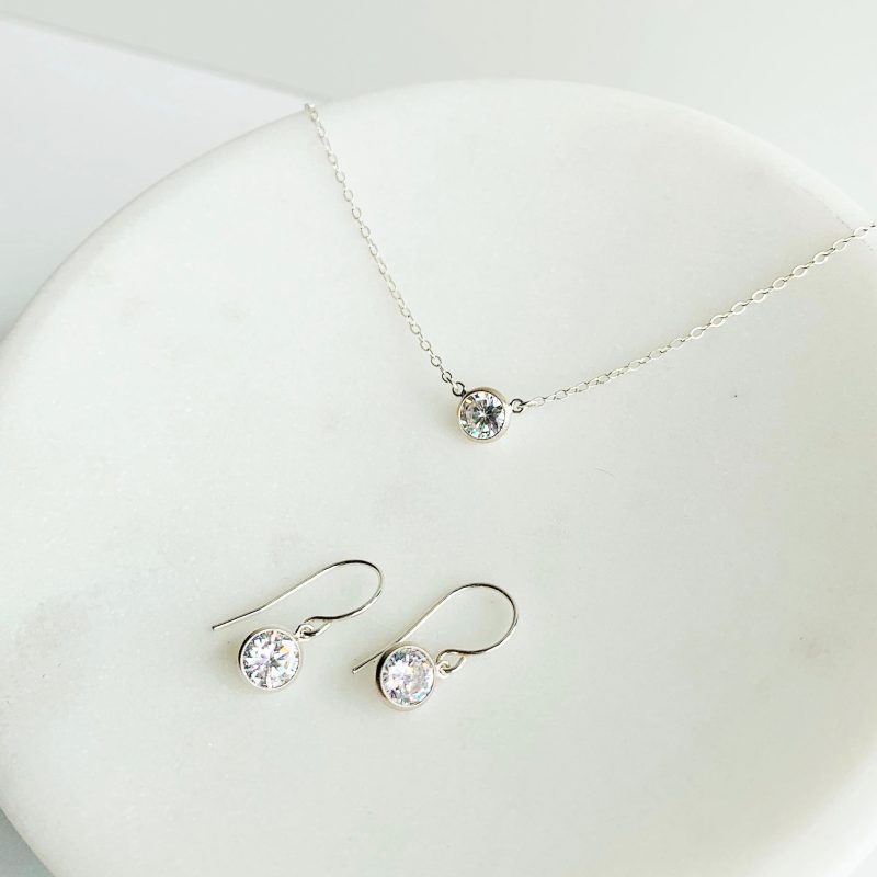 collette solitaire jewelry set sterling fl copy