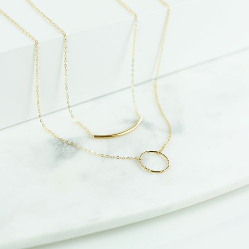 crescent arc layering set gold 02.5