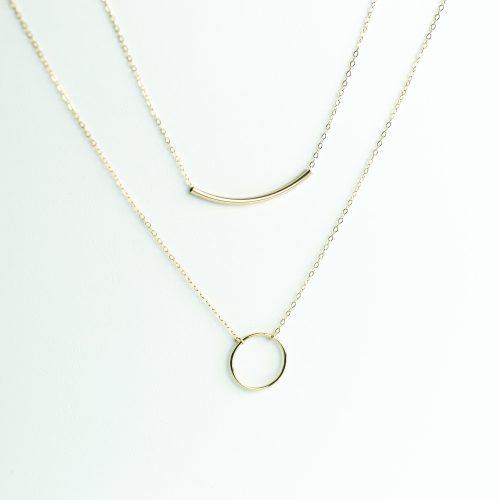 crescent arc layering set gold 04