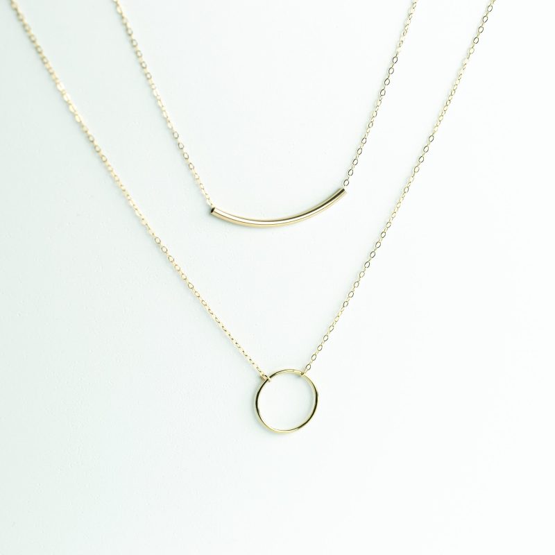 crescent arc layering set gold 04