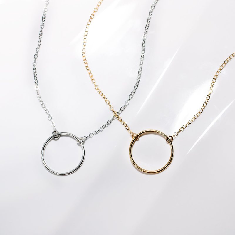 crescent circle necklace duo fl 01