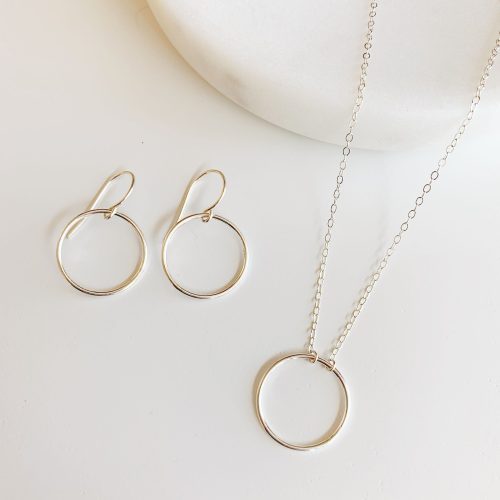 crescent jewelry set earring necklace sterling fl copy