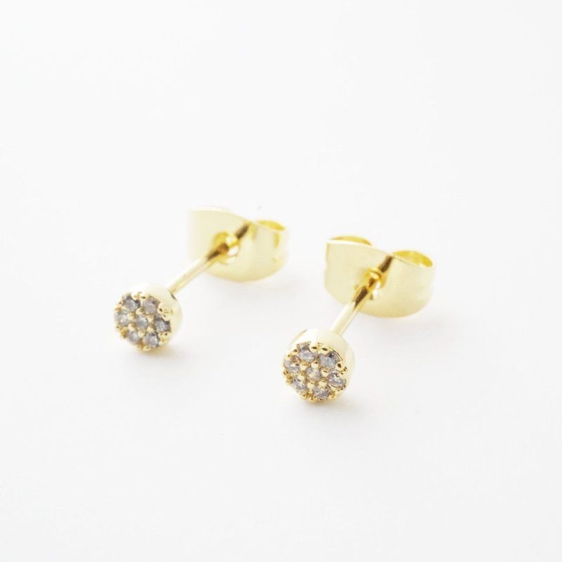 cz circle studs gold2