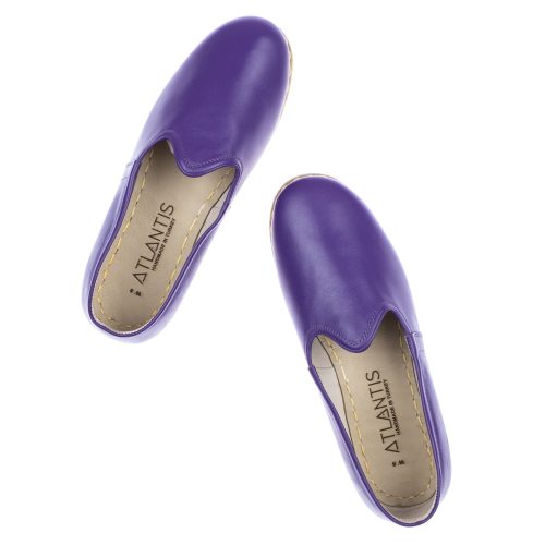 dark purple atlantis handmade loafers