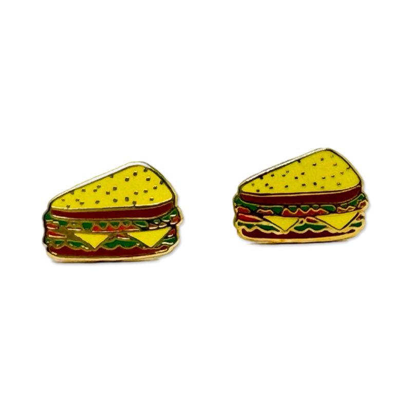 deli sandwich enamel earrings jewelry jenny lemons 961200