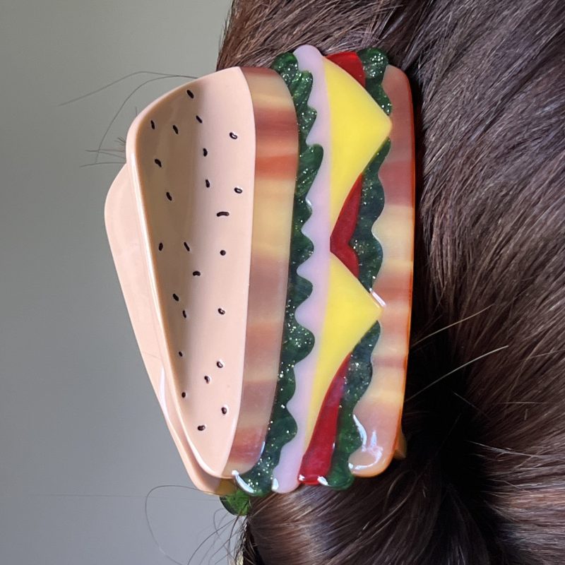 deli sandwich hair claw accessories jenny lemons 688594