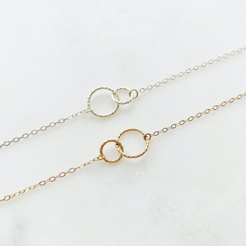 ella linked choker mixed sterling 14k gf 4fl copy