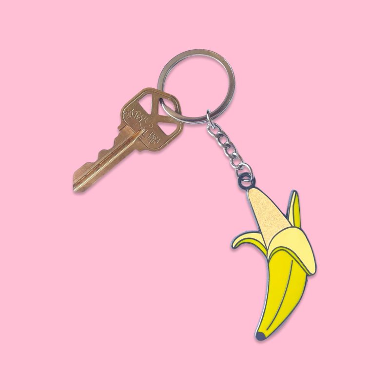 enamel banana keychain accessories jenny lemons 310983