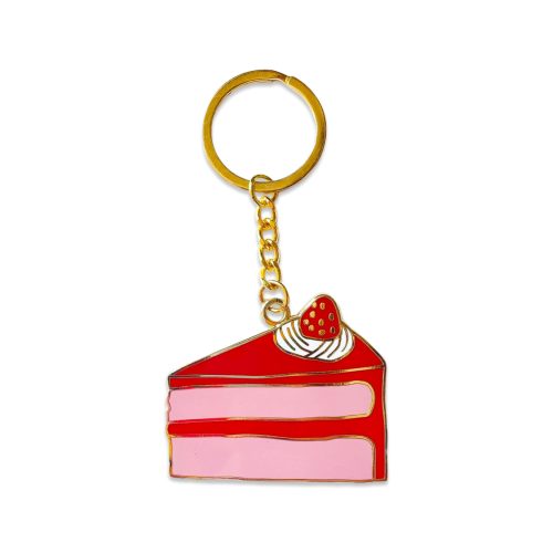 enamel cake slice keychain accessories jenny lemons 437546