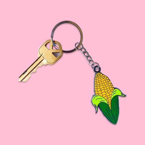 enamel corn keychain accessories jenny lemons 624971