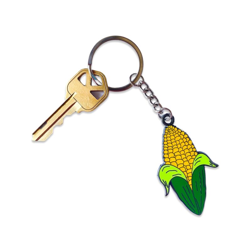 enamel corn keychain accessories jenny lemons 755595