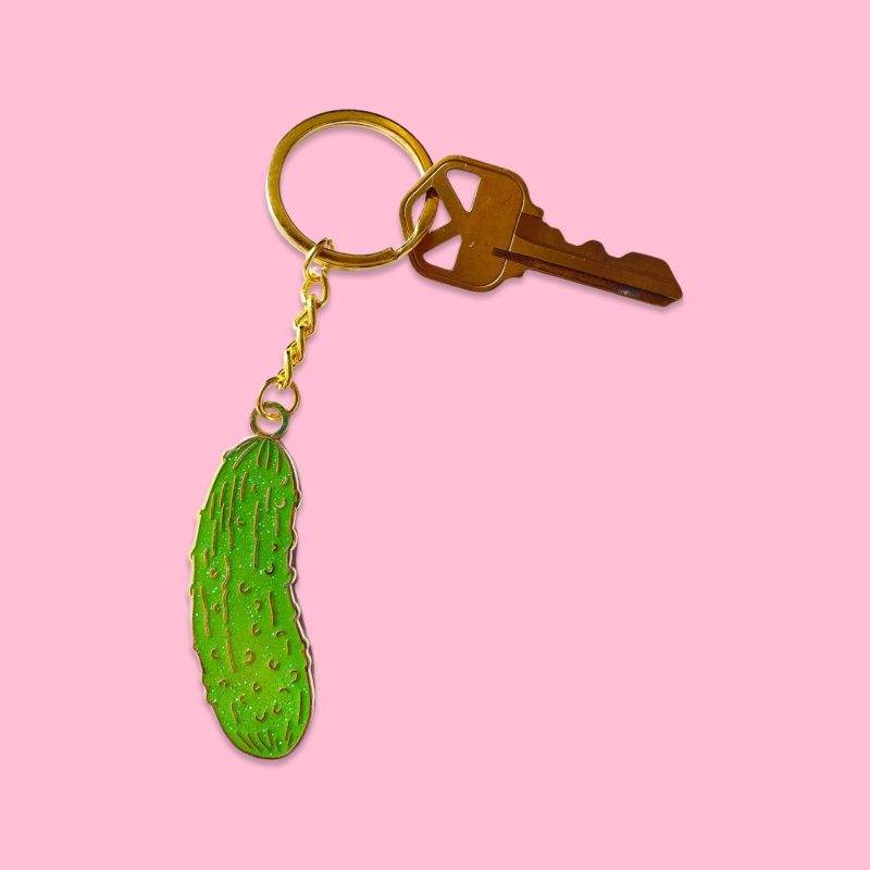 enamel pickle keychain accessories jenny lemons 405536