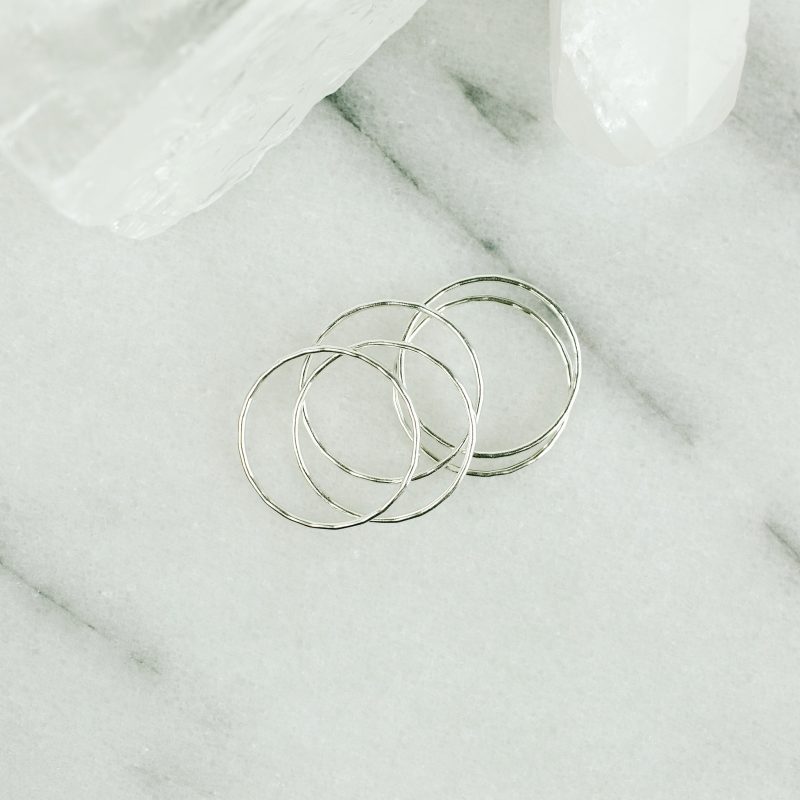 essential stacking ring set 5 sterling. 1