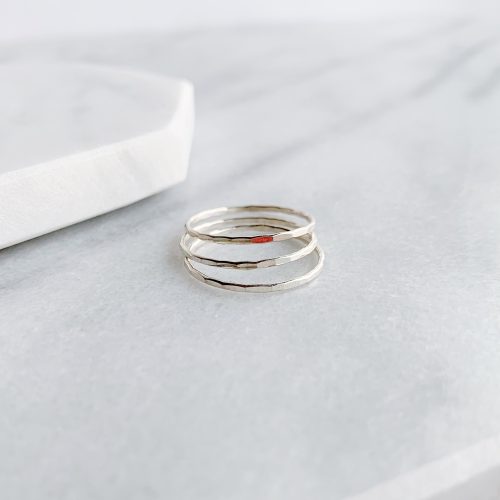 essential stacking ring trio sterling silver 1