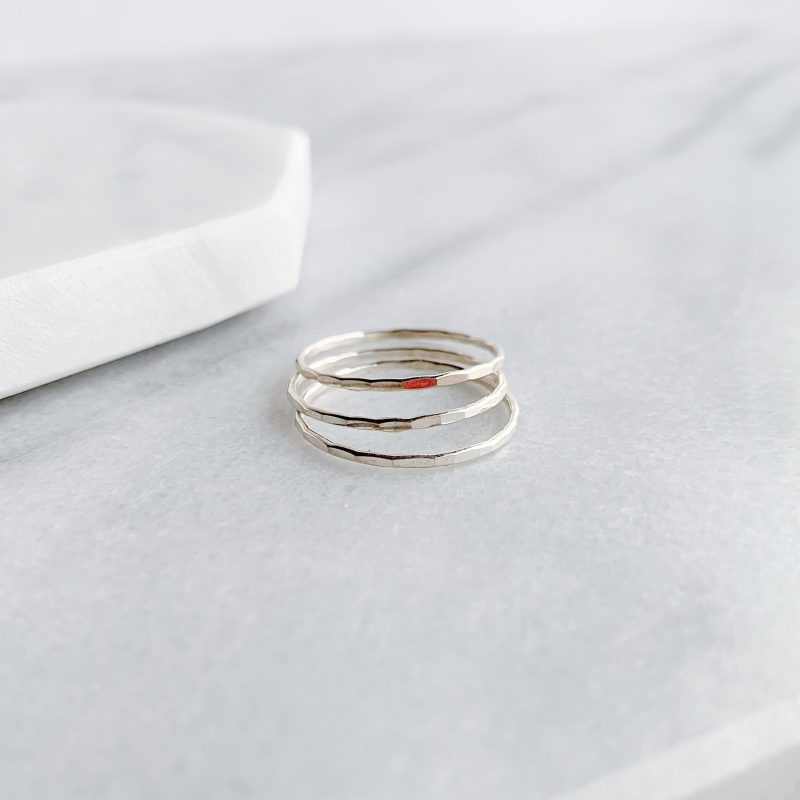 essential stacking ring trio sterling silver 1