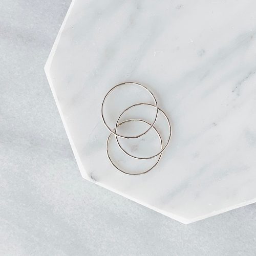 essential stacking ring trio sterling silver 2