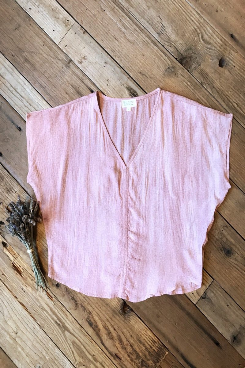 field day dolman crop top dusty rose pink