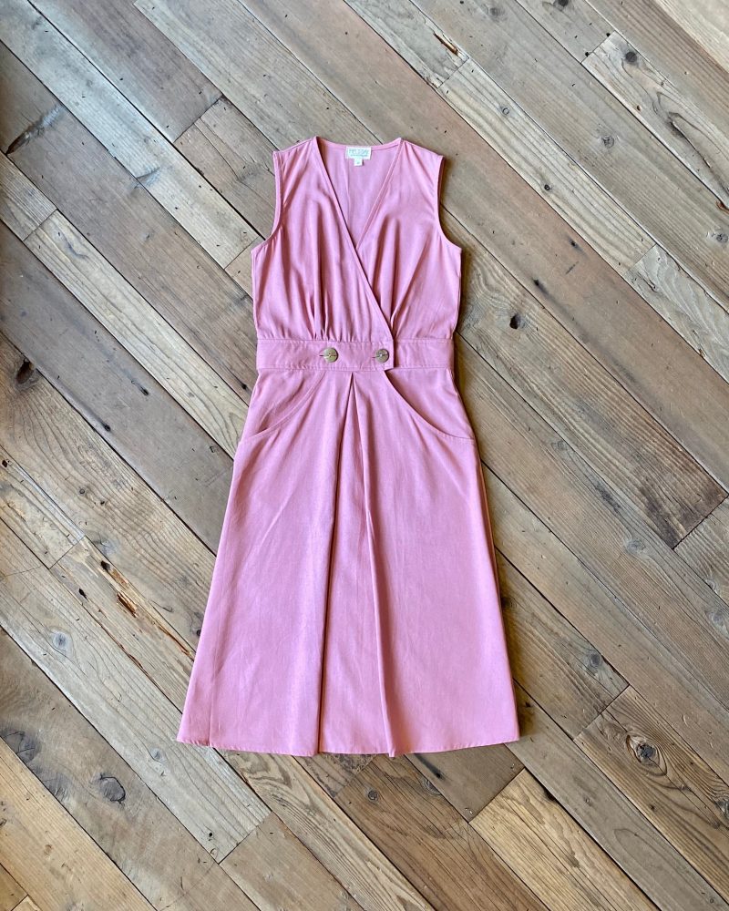 field day ss20 winona dress pink linen