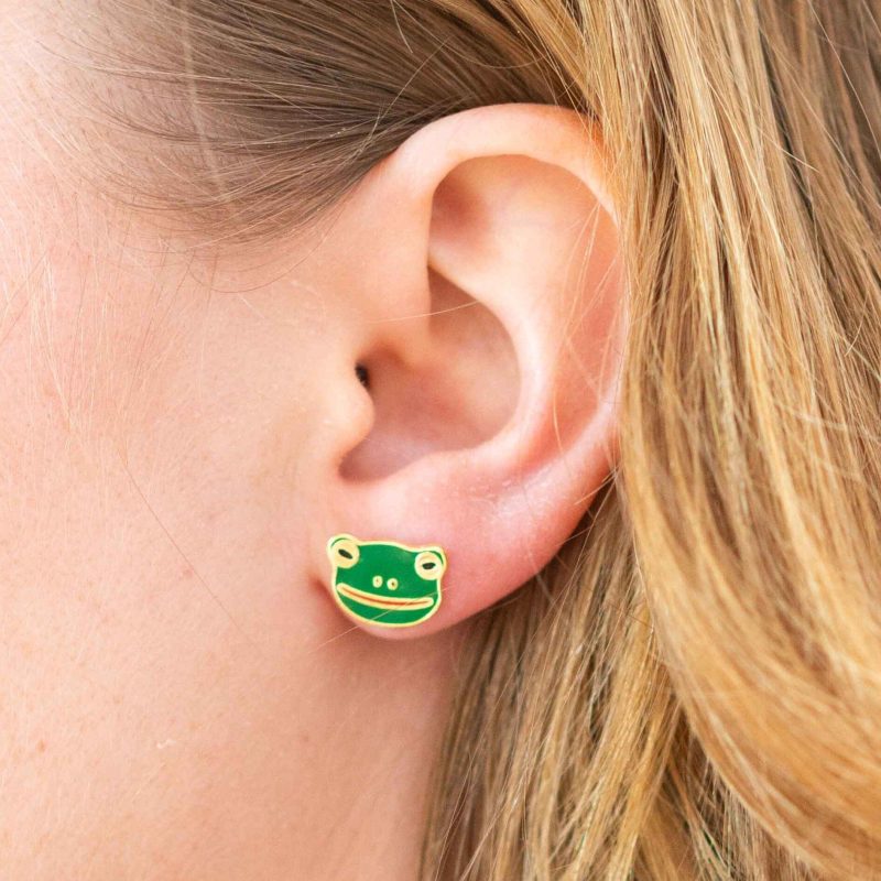 frog enamel earrings jewelry jenny lemons 438715