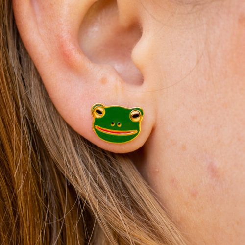 frog enamel earrings jewelry jenny lemons 602995