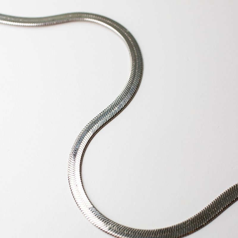 gigi herringbone chain bracelet silver fl 02