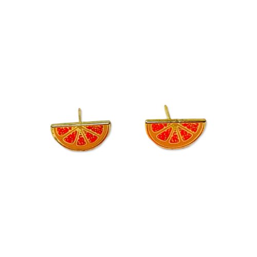 grapefruit enamel earrings jewelry jenny lemons 573658