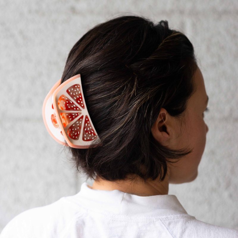 grapefruit slice hair claw accessories jenny lemons 990145