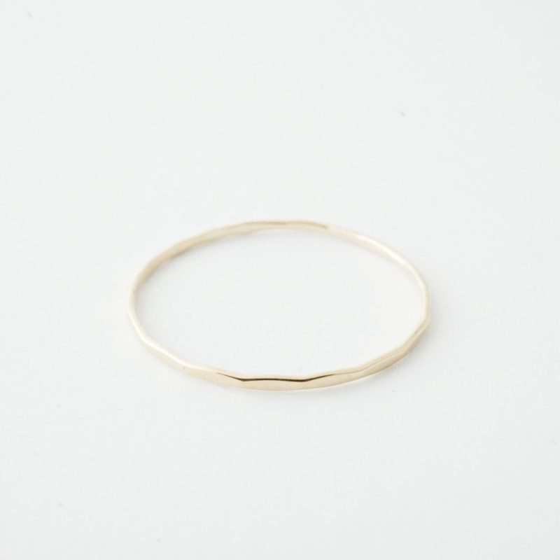 hammered ring gold 2