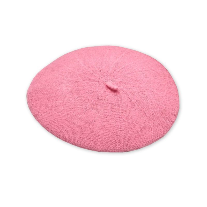 hat Beret Pink