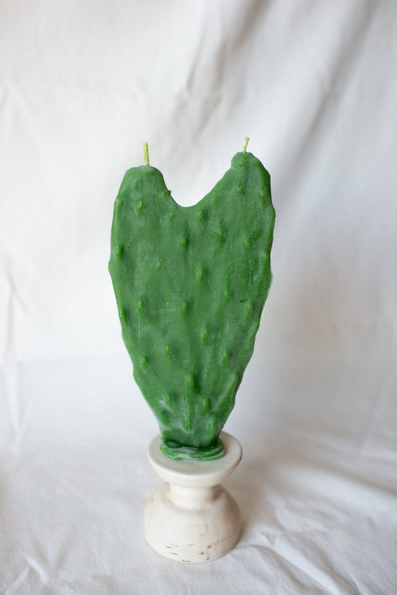 heart nopal beeswax candle 405461