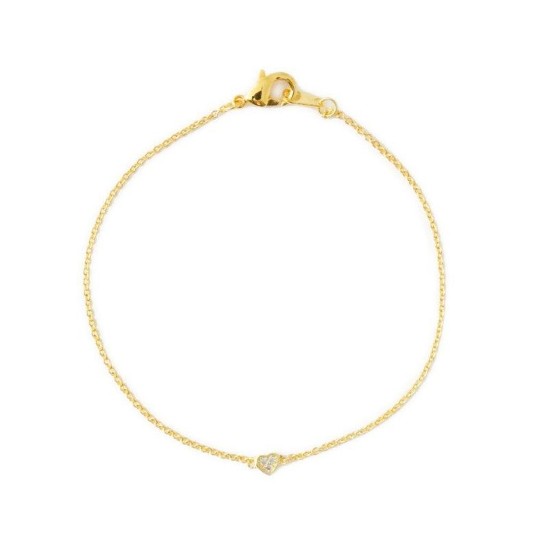 heart cz bracelet gold 1 copy