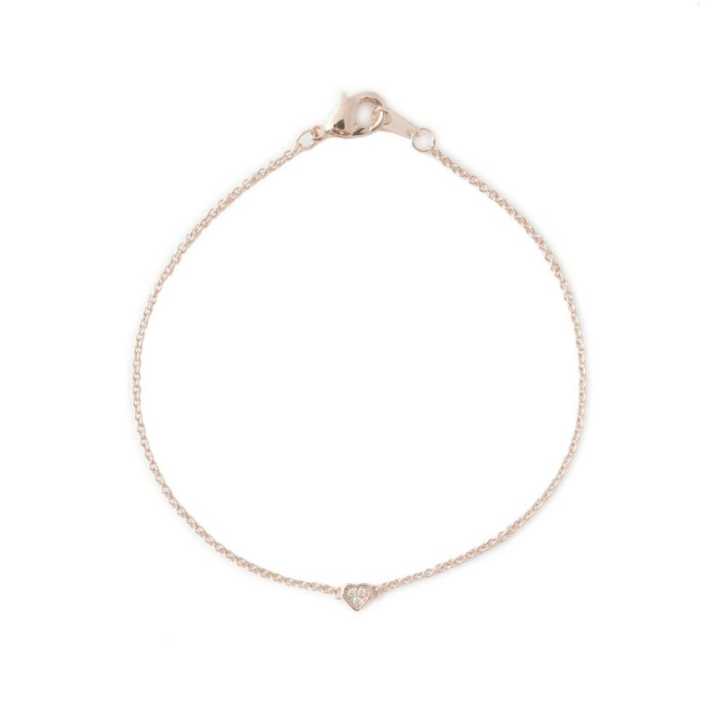 heart cz bracelet rose 1 copy